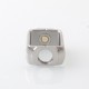 Capsule Style Replacement Boro Tank to 510 Adapter - Silver