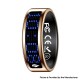 SR16 Digital Display Smart Ring Sleep Tracking Blood Oxygen Heart Rate Monitor with Charging Case - Rose Gold, Size 8