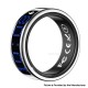 SR16 Digital Display Smart Ring Sleep Tracking Blood Oxygen Heart Rate Monitor with Charging Case - Silver, Size 9