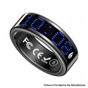 SR16 Digital Display Smart Ring Sleep Tracking Blood Oxygen Heart Rate Monitor with Charging Case - Black, Size 13