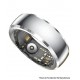 SY15 Smart Ring Health Monitor with Charging Case Heart Rate Blood Oxygen Sleep Tracking Finger Ring - Silver, Size 11