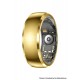 SY15 Smart Ring Health Monitor with Charging Case Heart Rate Blood Oxygen Sleep Tracking Finger Ring - Gold, Size 13