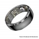 SY15 Smart Ring Health Monitor with Charging Case Heart Rate Blood Oxygen Sleep Tracking Finger Ring - Black, Size 13