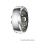 SY15 Smart Ring Health Monitor with Charging Case Heart Rate Blood Oxygen Sleep Tracking Finger Ring - Silver, Size 13