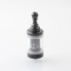 YFTK KF Kayfun Lite Plus Five Pawns Style RTA Rebuildable Tank Atomizer - Black, 316 Stainless Steel, 2.5ml, 22mm Diameter