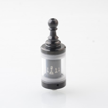 YFTK KF Kayfun Lite Plus Five Pawns Style RTA Rebuildable Tank Atomizer - Black, 316 Stainless Steel, 2.5ml, 22mm Diameter
