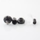 YFTK KF Kayfun Lite Plus Five Pawns Style RTA Rebuildable Tank Atomizer - Black, 316 Stainless Steel, 2.5ml, 22mm Diameter