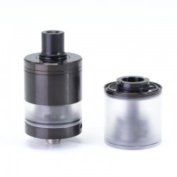 SXK Calibre Style MTL / RDL RTA Tank - Black, 4.5ml, Air Pin 0.8, 1.0, 1.2, 1.5, 1.8, 2.0, 2.5, 2.8, 3.0, 3.5mm, 23mm Diameter