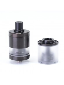 SXK Calibre Style MTL / RDL RTA Tank - Black, 4.5ml, Air Pin 0.8, 1.0, 1.2, 1.5, 1.8, 2.0, 2.5, 2.8, 3.0, 3.5mm, 23mm Diameter