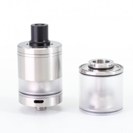 SXK Calibre Style MTL / RDL RTA Tank - Silver, 4.5ml, Air Pin 0.8, 1.0, 1.2, 1.5, 1.8, 2.0, 2.5, 2.8, 3.0, 3.5mm, 23mm Diameter