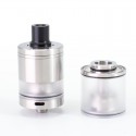 SXK Calibre Style MTL / RDL RTA Tank - Silver, 4.5ml, Air Pin 0.8, 1.0, 1.2, 1.5, 1.8, 2.0, 2.5, 2.8, 3.0, 3.5mm, 23mm Diameter