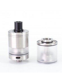 SXK Calibre Style MTL / RDL RTA Tank - Silver, 4.5ml, Air Pin 0.8, 1.0, 1.2, 1.5, 1.8, 2.0, 2.5, 2.8, 3.0, 3.5mm, 23mm Diameter