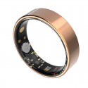 TK5 Smart Ring Health Tracker Waterproof Heart Rate Blood Oxygen Sleep Monitor with Charging Case - Rose Gold, Size 9