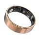 TK5 Smart Ring Health Tracker Waterproof Heart Rate Blood Oxygen Sleep Monitor with Charging Case - Rose Gold, Size 9