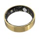 TK5 Smart Ring Health Tracker Waterproof Heart Rate Blood Oxygen Sleep Monitor with Charging Case - Gold, Size 10