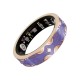 Smart Ring V10 Fitness Tracker with Heart Rate & Blood Oxygen Monitor - Glory Purple, Size 7