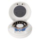 Smart Ring V10 Fitness Tracker with Heart Rate & Blood Oxygen Monitor Sapphire Blue, Size 8