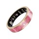 Smart Ring V10 Fitness Tracker with Heart Rate & Blood Oxygen Monitor Cherry Blossom Pink, Size 8