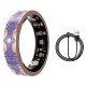 Smart Ring V10 Fitness Tracker with Heart Rate & Blood Oxygen Monitor Glory Purple, Size 9