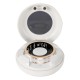 Smart Ring V10 Fitness Tracker with Heart Rate & Blood Oxygen Monitor Pearl white, Size 9