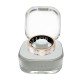 Smart Ring V10 Fitness Tracker with Heart Rate & Blood Oxygen Monitor Pearl white, Size 9