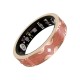 Smart Ring V10 Fitness Tracker with Heart Rate & Blood Oxygen Monitor Coral Orange, Size 9