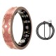 Smart Ring V10 Fitness Tracker with Heart Rate & Blood Oxygen Monitor Coral Orange, Size 9