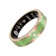 Smart Ring V10 Fitness Tracker with Heart Rate & Blood Oxygen Monitor Mars Green, Size 9