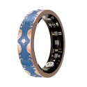 Smart Ring V10 Fitness Tracker with Heart Rate & Blood Oxygen Monitor Sapphire Blue, Size 9
