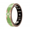 Smart Ring V10 Fitness Tracker with Heart Rate & Blood Oxygen Monitor Mars Green, Size 10