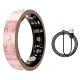 Smart Ring V10 Fitness Tracker with Heart Rate & Blood Oxygen Monitor Cherry Blossom Pink, Size 10