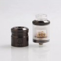 Authentic One Top Onetopvape Gemini RDTA Rebuildable Dripping Tank Atomizer - Gun Metal, Stainless Steel + PC, 26.5mm Diameter