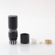El Thunder Style Hybrid Mechanical Mod - Matte Black, Aircraft Aluminum, 1 x 18650