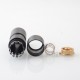 El Thunder Style Hybrid Mechanical Mod - Matte Black, Aircraft Aluminum, 1 x 18650