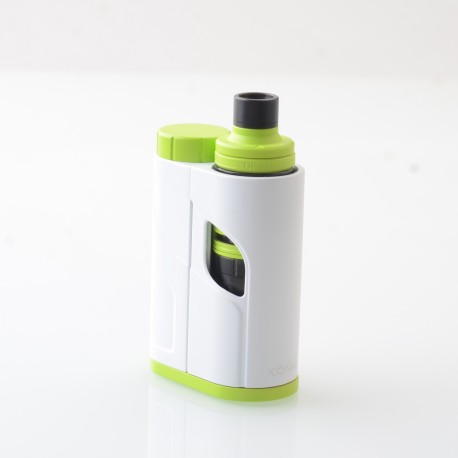 Authentic Eleaf iKonn Total Vape Mod Kit With Ello Mini Tank - White Greenery, 2.0ml, 1 x 18650