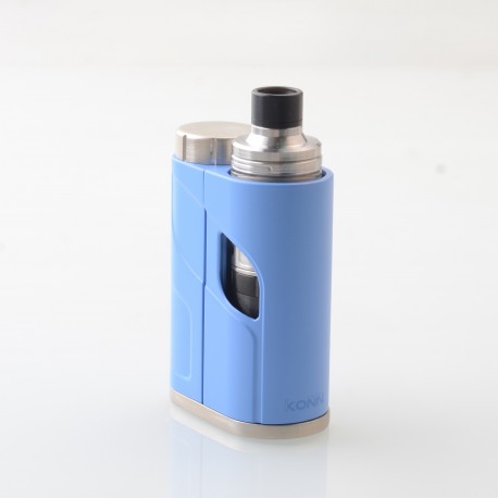 Authentic Eleaf iKonn Total Vape Mod Kit With Ello Mini Tank - Blue Silver, 2.0ml, 1 x 18650