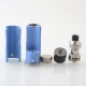 Authentic Eleaf iKonn Total Vape Mod Kit With Ello Mini Tank - Blue Silver, 2.0ml, 1 x 18650