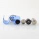 Authentic Eleaf iKonn Total Vape Mod Kit With Ello Mini Tank - Blue Silver, 2.0ml, 1 x 18650
