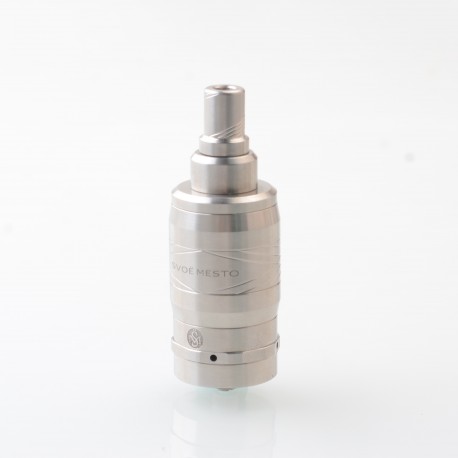 Kayfun V4 Plus Styled 510 RTA Rebuildable Tank Atomizer - Silver, Glass + Stainless Steel, 4.5mL