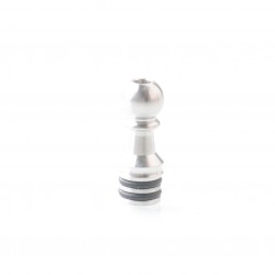 YFTK Five Pawns Style 510 Drip Tip - Silver, Stainless Steel, 25mm