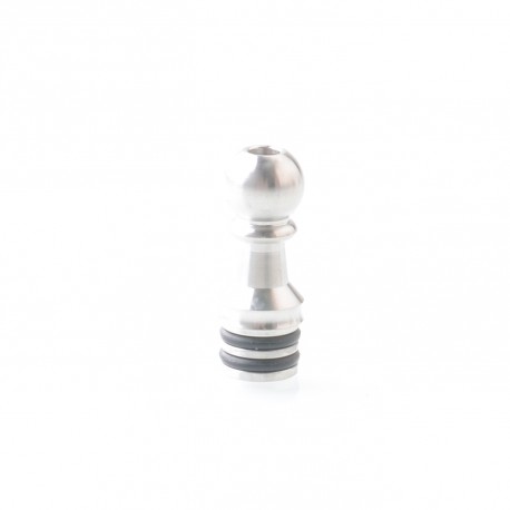 YFTK Five Pawns Style 510 Drip Tip - Silver, Stainless Steel, 25mm