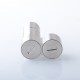 YFTK Pinnacle Colossus Side-by-Side SBS Mechanical Mod - Silver, 1 x 18350 / 18650