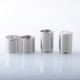 YFTK Pinnacle Colossus Side-by-Side SBS Mechanical Mod - Silver, 1 x 18350 / 18650
