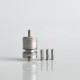 RekaVape Old School Ost R Dama Style MTL RTA Atomizer - Silver, 316SS + PEEK, Air Pin 1.0, 1.2, 1.5, 1.8mm, 3.5ml, 22mm Diameter