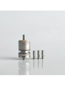 RekaVape Old School Ost R Dama Style MTL RTA Atomizer - Silver, 316SS + PEEK, Air Pin 1.0, 1.2, 1.5, 1.8mm, 3.5ml, 22mm Diameter
