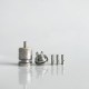 RekaVape Old School Ost R Dama Style MTL RTA Atomizer - Silver, 316SS + PEEK, Air Pin 1.0, 1.2, 1.5, 1.8mm, 3.5ml, 22mm Diameter