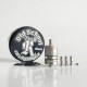 RekaVape Old School Ost R Dama Style MTL RTA Atomizer - Silver, 316SS + PEEK, Air Pin 1.0, 1.2, 1.5, 1.8mm, 3.5ml, 22mm Diameter
