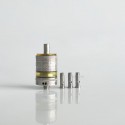 RekaVape Old School Ost R Dama Style MTL RTA Atomizer - Silver, 316SS + PEI, Air Pin 1.0, 1.2, 1.5, 1.8mm, 3.5ml, 22mm Diameter