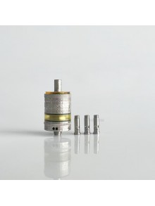 RekaVape Old School Ost R Dama Style MTL RTA Atomizer - Silver, 316SS + PEI, Air Pin 1.0, 1.2, 1.5, 1.8mm, 3.5ml, 22mm Diameter