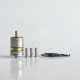 RekaVape Old School Ost R Dama Style MTL RTA Atomizer - Silver, 316SS + PEI, Air Pin 1.0, 1.2, 1.5, 1.8mm, 3.5ml, 22mm Diameter
